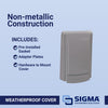 Sigma Electric Slimline Rectangle Plastic 1 gang 5.51 in. H X 3.58 in. W In-Use Cover