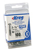Kreg No. 7 X 1-1/4 in. L Square Zinc-Plated Pocket-Hole Screw 100 pk
