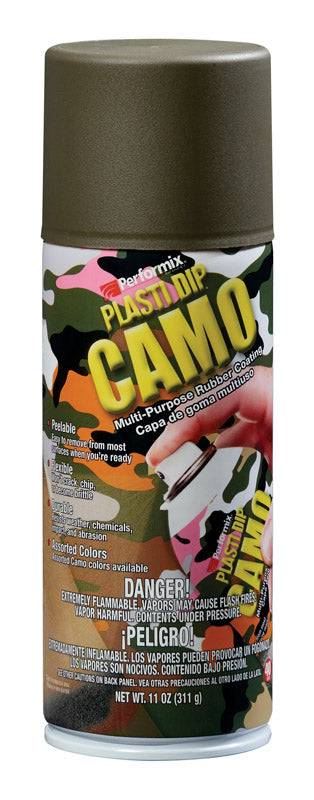 Plasti Dip Flat/Matte Camo Green Multi-Purpose Rubber Coating 11 oz oz