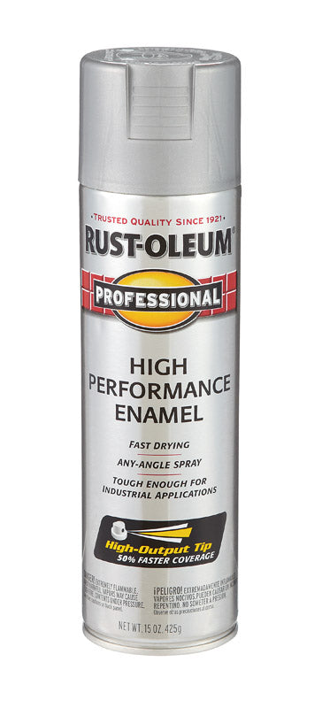 Rust-Oleum Professional Light Machine Gray Spray Paint 15 oz. (Pack of 6)