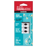 VELCRO Brand HANGables Medium Plastic Light Clips 24 pk (Pack of 6)