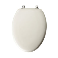 Toilet Seat Elng Wh/Chrm