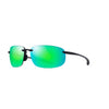 Maui Jim Hookipa Xlarge Unisex Translucent Matte Grey Frame Maui Green Lens Polarized Sunglasses