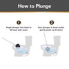 Korky Toilet Plunger 18 in. L X 6 in. D