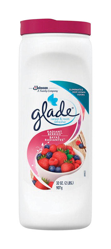 Glade Radiant Berries Scent Carpet Odor Eliminator 32 oz. Powder (Pack of 6)