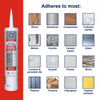 GE Silicone 2 White Silicone 2 All Purpose Silicone 10.1 oz. (Pack of 12)