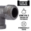 BK Products 1/2 in. FPT x 1/2 in. Dia. MPT Black Malleable Iron Street Elbow (Pack of 5)