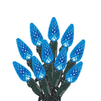 Celebrations Blue LED C6 Blue 100 ct String Christmas Lights 24.5 ft.