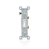 Leviton 15 amps Toggle Switch White 1 pk (Pack of 10)
