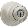 Kwikset  Polo  Satin Nickel  Entry Knobs  ANSI/BHMA Grade 3  1-3/4 in.