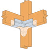 Simpson Strong-Tie ZMax 5.5 in. H X 5.5 in. W 18 speed Galvanized Steel Rigid Tie Connectors (Pack of 12)