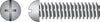 Hillman No. 1/4-20 X 1-3/4 in. L Combination Round Head Zinc-Plated Steel Machine Screws 100 pk