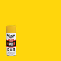 Rust-Oleum Industrial Choice OSHA Safety Yellow Field Marking Paint 12 oz (Pack of 6).