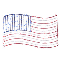 Celebrations Patriotic Flag Silhouette Window Decor Metal 1 pk (Pack of 8)