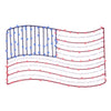 Celebrations Patriotic Flag Silhouette Window Decor Metal 1 pk (Pack of 8)