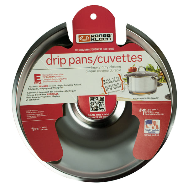 Bandeja de goteo de acero Range Kleen de 8 pulgadas de ancho x 8 pulgadas de largo