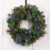 Celebrations Platinum 26 in. D LED Prelit Multicolored Mixed Pine Wreath