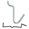 8PK 1/4"ZN Lock Crve Hk (Pack of 6)
