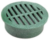 NDS 6 in. Green Round Polyethylene Drain Grate