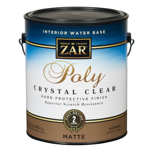 ZAR Aqua Zar Matte Clear Water Based Polyurethane 1 gal. (Pack of 2)