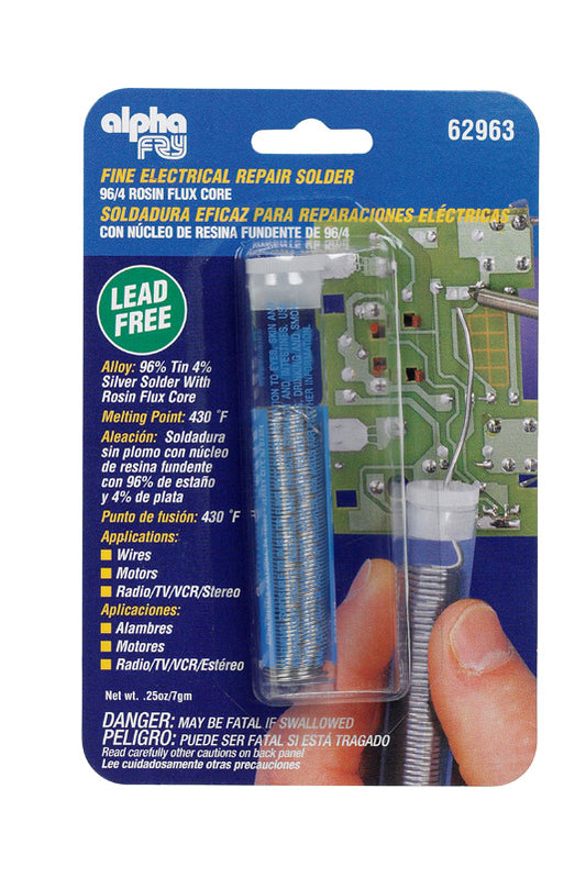 Alpha-Fry Lead-Free Rosin Flux Electrical Solder 0.032 Dia. in.