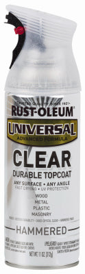 Rustoleum 302153 11 Oz Clear Universal® Hammered Topcoat Spray Finish (Pack of 6)