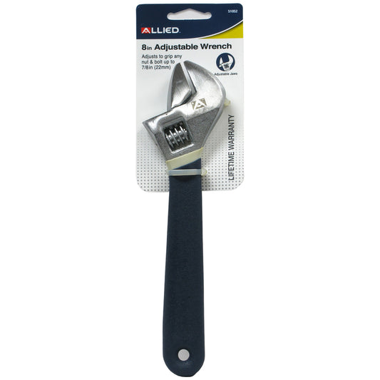 Allied Adjustable Wrench 8 in. L 1 pc