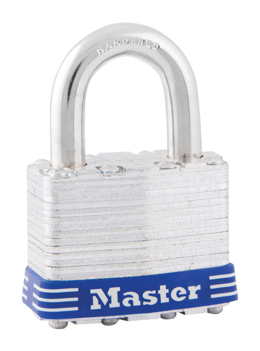 Master Lock 1-5/16 in. H X 1 in. W X 1-3/4 in. L Laminated Steel Ball Bearing Locking Padlock
