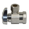 BrassCraft 1/2 in. Compression outlets X 3/8 in. Chrome Plated Stop Valve - Open Box