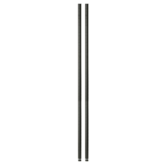 Honey Can Do 72 in. H x 1 in. W x 1 in. D Steel Shelf Pole with Leg Levelers (Pack of 2)