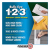 Zinsser Bulls Eye 123 White Water-Based Styrenated Acrylic Primer and Sealer 1 gal (Pack of 4)