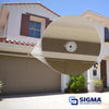 Sigma Engineered Solutions New Work 16 cu in Round Die-Cast Metal Weatherproof Box White - Open Box