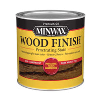 Minwax 22716 1/2 Pint Dark Walnut Wood Finish® Interior Wood Stain (Pack of 4)