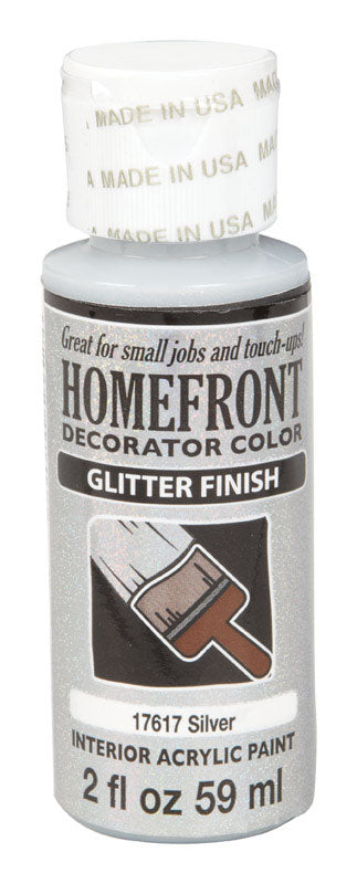 Homefront Glitter Silver Hobby Paint 2 oz. (Pack of 3)