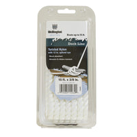 Wellington 3/8 in. D X 15 ft. L White Twisted Nylon Dock Line