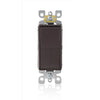 Leviton Decora 15 amps Single Pole Rocker Switch Brown 1 pk
