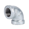 BK Products 3/8 in. FPT x 3/8 in. Dia. FPT Galvanized Malleable Iron Elbow (Pack of 5)