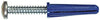 Hillman .25 in. Dia. x 1-3/8 in. L Plastic Pan Head Conical Anchor 2 pk (Pack of 10)