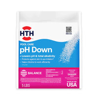 HTH Pool Care Granule pH Minus 5 lb (Pack of 4)