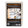 Trimaco 04328 4' X 12' White Canvas Stay Put Drop Cloth