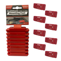 StealthMounts Milwaukee Packout Red ABS Mounting Feet Tool Organizer 8 pk - Deal of The Week