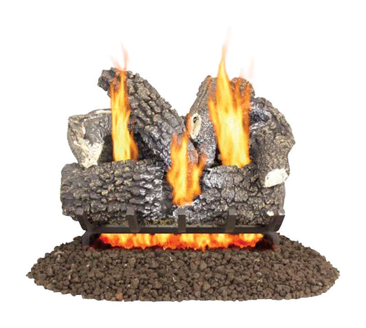 Pleasant Hearth Arlington Ash Fireplace Log Set Unlimited hr 45 lb