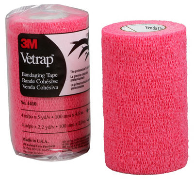 Vetrap Horse Bandaging Tape, Red, 4-In. x 5-Yds.