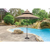 Living Accents Pagoda 9 ft. Tiltable Taupe Patio Umbrella