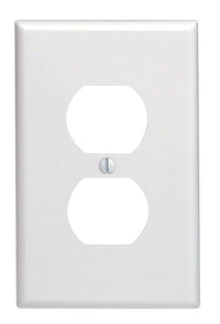 Leviton White 1 gang Plastic Duplex Outlet Wall Plate 1 pk (Pack of 20)