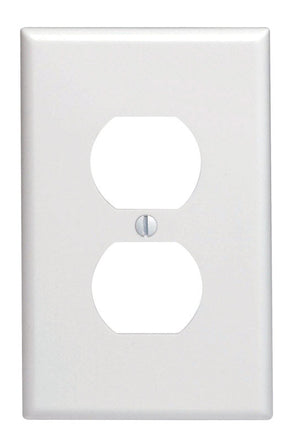 Leviton White 1 gang Plastic Duplex Outlet Wall Plate 1 pk (Pack of 20)