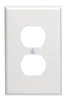 Leviton White 1 gang Plastic Duplex Outlet Wall Plate 1 pk (Pack of 20)