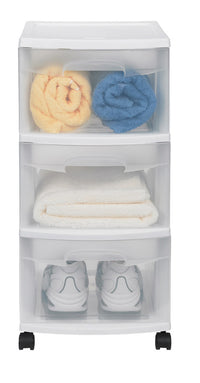 Sterilite 24 in. H x 12.625 in. W x 14.5 in. D Stackable Drawer Organizer (Pack of 2)