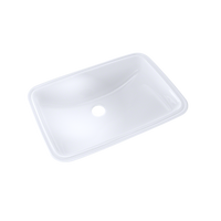 TOTO® 19" x 12-3/8" Rectangular Undermount Bathroom Sink with CEFIONTECT, Cotton White - LT542G#01