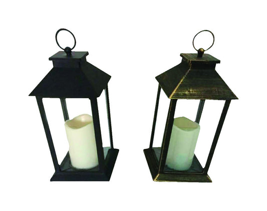 Infinity LED Glass Flameless Lantern with Remote Assorted (Pack of 6)